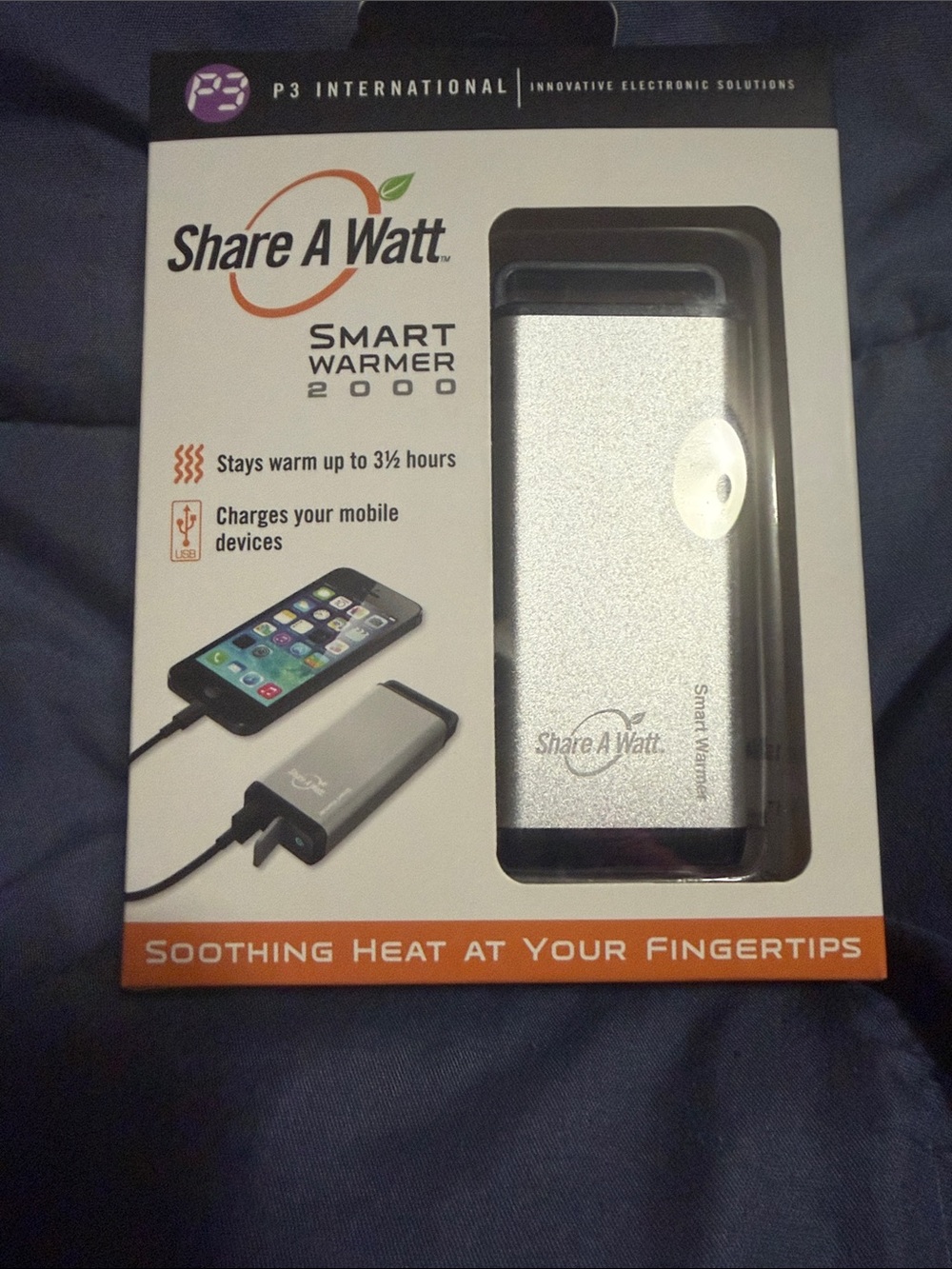 Silver Smart Warmer 2000 – Portable Phone Warmer & Charger - Picture 2 of 5